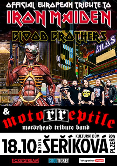 18. 10. 2018 / Iron Maiden Tribute Blood Brothers (UA) + Motörreptile Motörhead tribute band