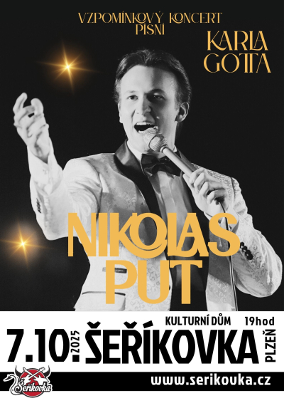 7.10.2025 NIKOLAS PUT - Vzpomínkový koncert na K. Gotta