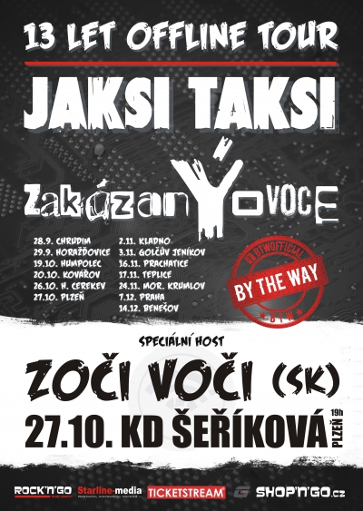27. 10. 2018 / Zoči Voči (SK) / zakázanÝovoce + Jaksi Taksi &amp; By The Way