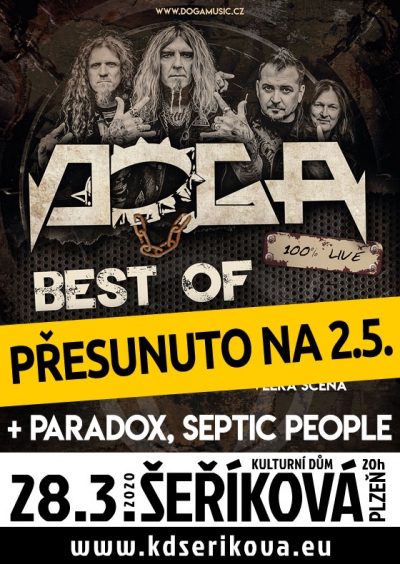 28. 03. 2020 / Doga, host: Paradox, Septic People - Přesunuto na 02.05. 2020