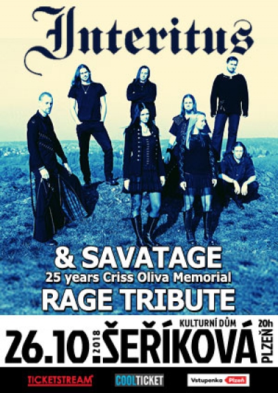 26. 10. 2018 / Interitus, Savatage (SK) – 25 years Criss Oliva Memorial (Trans Carpathian Orchestra), Rage Tribute (XIII Ghosts, SK)