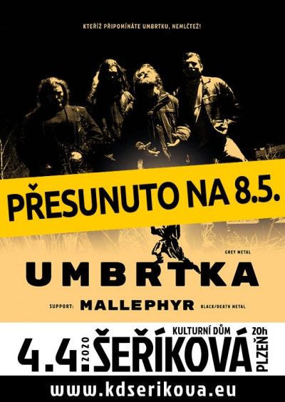 04. 04. 2020 / Umbrtka  - Přesunuto na 08.05. 2020