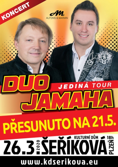 26. 03. 2020 / Duo Jamaha - Přesunuto na 21.05. 2020